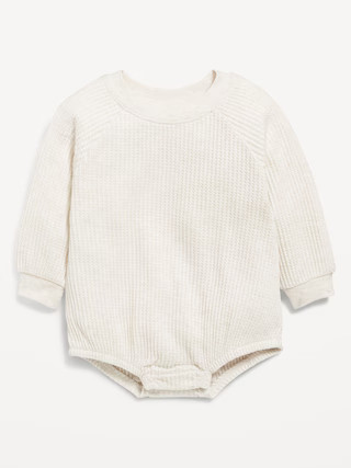 Long-Sleeve Fleece One-Piece Romper for Baby | Old Navy (US)