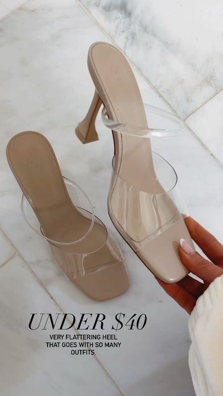 Clear heels that are so
Flattering and go with so many looks. 
Cellajaneblog 

#LTKunder50