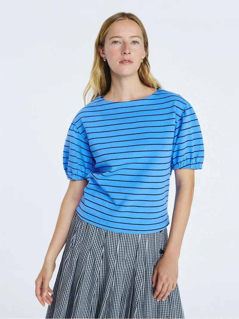 Free Assembly Women's Puff Sleeve Tee, Sizes XS-XXL | Walmart (US)