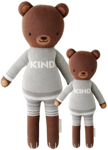 cuddle + kind Oliver The Bear Regular 20" Hand-Knit Doll – 1 Doll = 10 Meals, Fair Trade, Heirl... | Amazon (US)