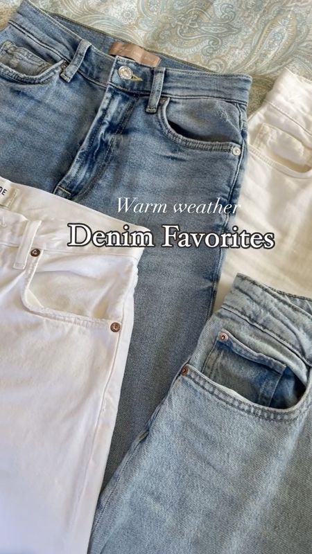 Favorite jeans for summer! Best wide leg, white jeans, baggy denim 

#LTKFindsUnder50 #LTKVideo #LTKStyleTip