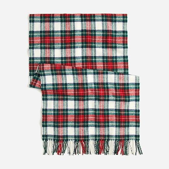 Plaid scarf in Italian wool | J.Crew US
