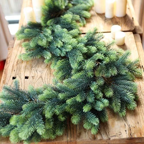 PARTY JOY Seasonal Artificial Christmas Garland Pine Cypress Greenery Garland Holiday Outdoor Win... | Amazon (CA)