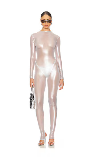SUBSURFACE x REVOLVE Liquid Second Skin in Metallic Silver. - size S | Revolve Clothing (Global)