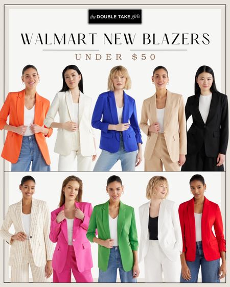  New Walmart blazers are here!! Click the images below to see all the colors available!! 

#LTKSaleAlert #LTKFindsUnder50