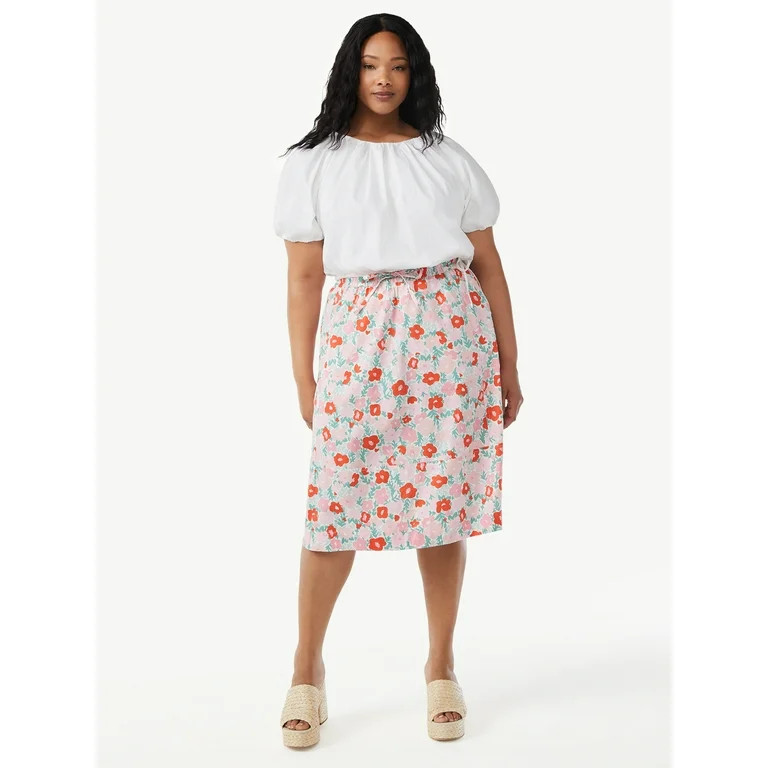 Free Assembly Women's Bubble Top with Short Sleeves | Walmart (US)