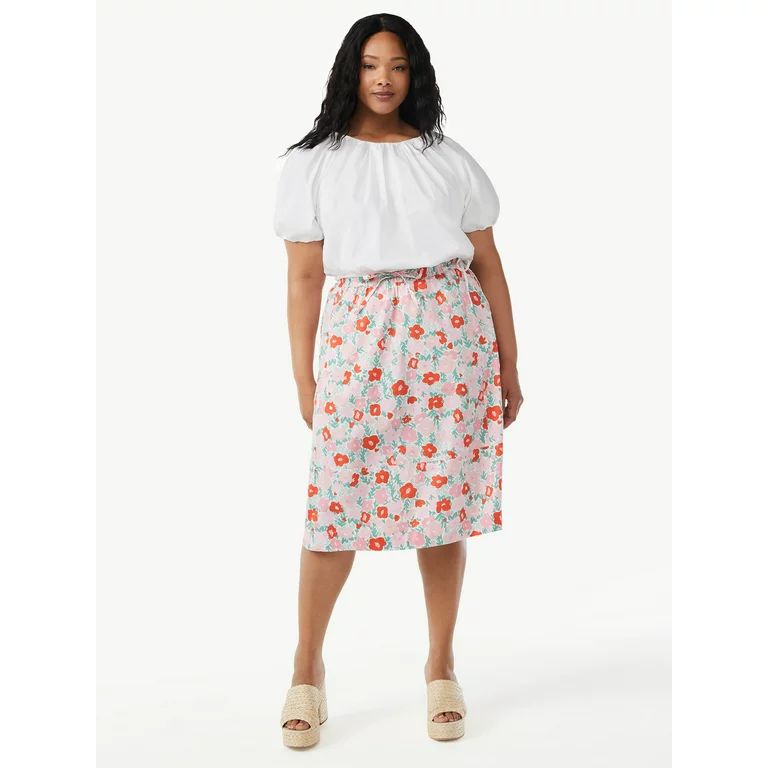 Free Assembly Women's Bubble Top with Short Sleeves - Walmart.com | Walmart (US)