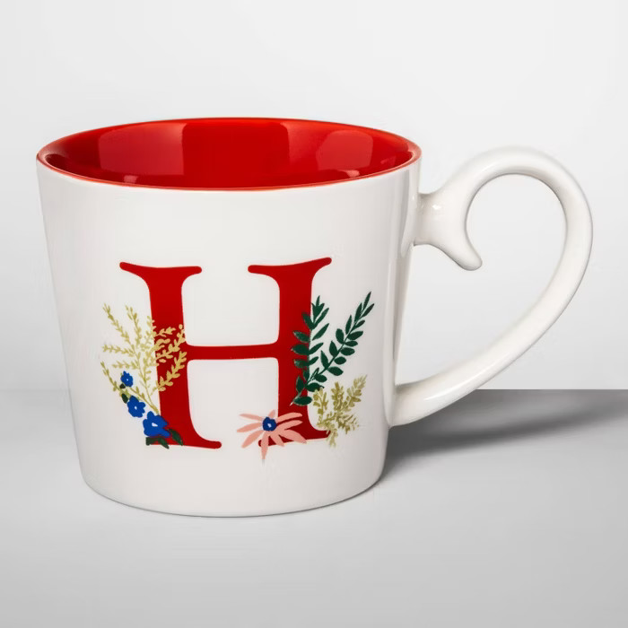 16oz Stoneware Monogram Mug - Opalhouse™ | Target