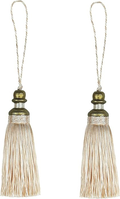 2 Pack Tassel 21cm/ 8 Inch Key Tassel with Loops, Handmade Tassel Craft, DIY Accessories for Home... | Amazon (US)