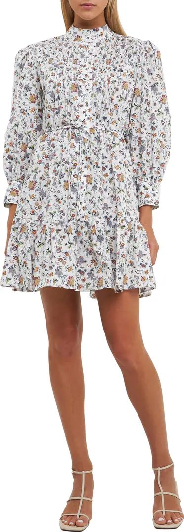 English Factory Floral Balloon Sleeve Shirtdress | Nordstrom | Nordstrom
