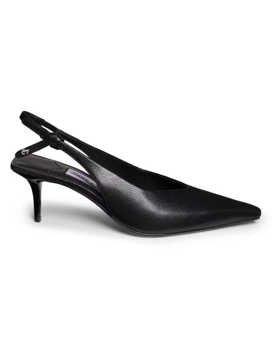 Jimmy Choo Camie 60MM Knotted Leather Slingback Pumps | Saks Fifth Avenue | Saks Fifth Avenue