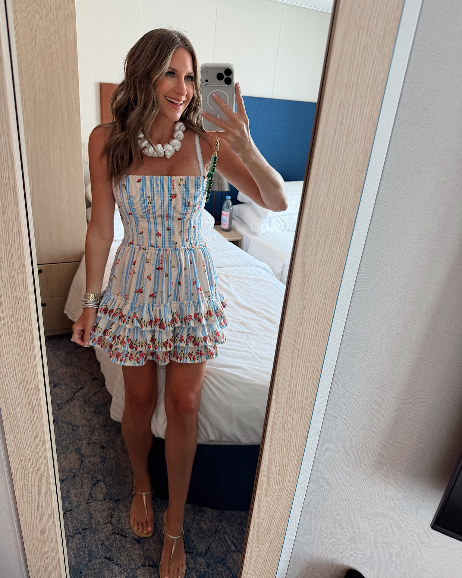Resort ootd! In a small dress, sandals, necklace and accessories- fits tts.

#LTKSeasonal #LTKootd #LTKTravel