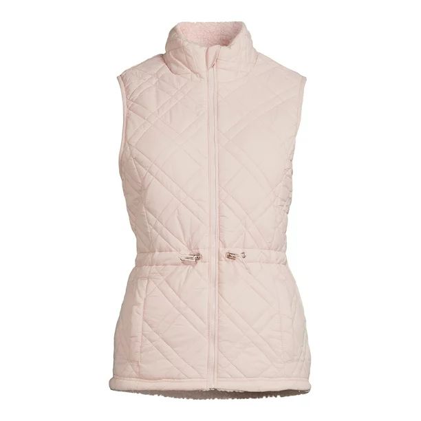 Time and Tru Women's and Plus Reversible Quilted Vest - Walmart.com | Walmart (US)