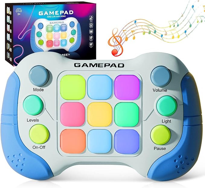 Portable Game Console, Upgraded Quick Press Game, Light up Fidget Toy for Boys Girls Toddler, Fas... | Amazon (US)