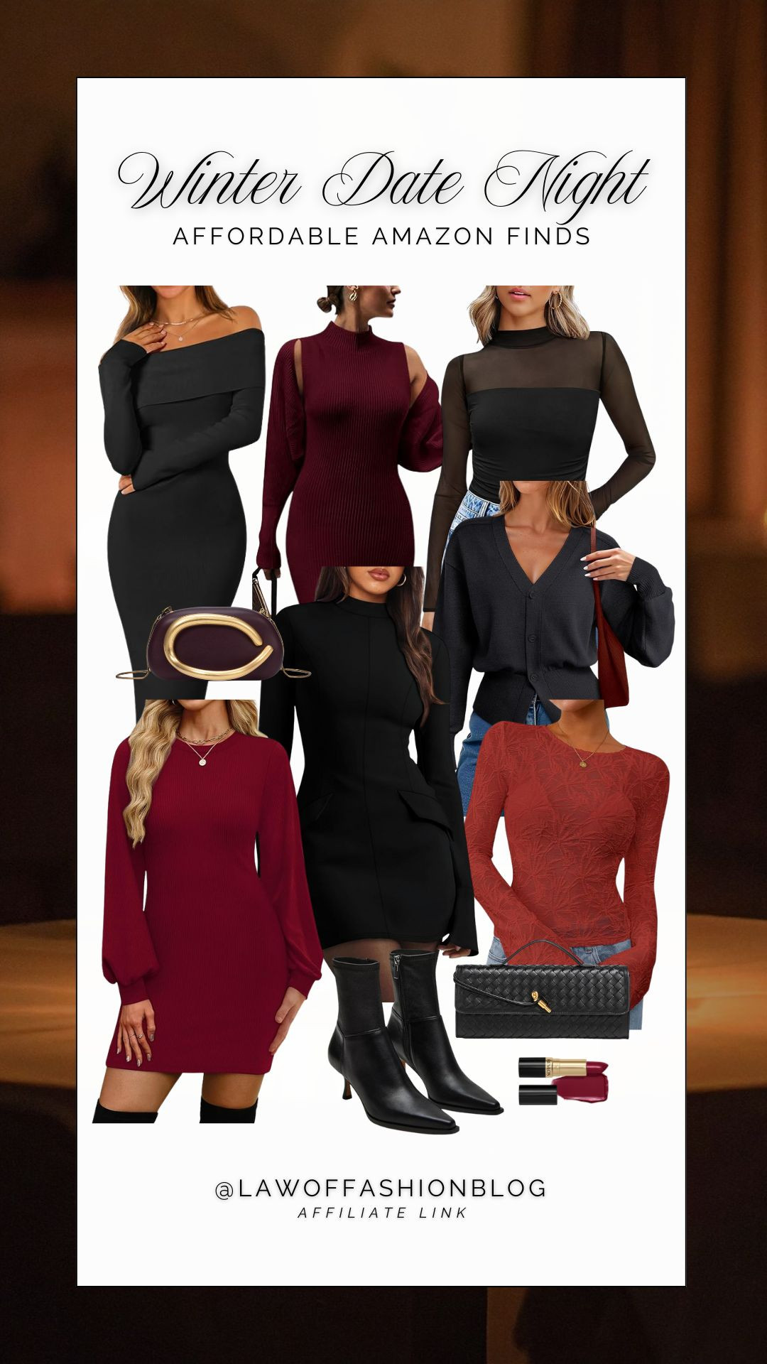 Elegant date night looks from Amazon! 💋 From cozy tops to stylish dresses, find your perfect outfit. Date night, Valentine's Day, vday, sweater dress, red, burgundy, going out, Amazon affordable women's fashion finds.
 

 #LTKootd #LTKFindsUnder50 #LTKFindsUnder100