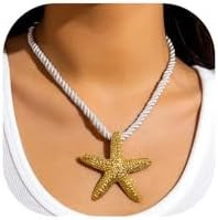 Choistily Starfish Necklace for Women Gold Starfish Necklace Seashell Necklaces Beach Necklaces | Amazon (US)