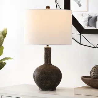 SAFAVIEH Lighting 25-inch Carser Resin Table Lamp - 14" x 14" x 25" - Overstock - 32201352 | Bed Bath & Beyond