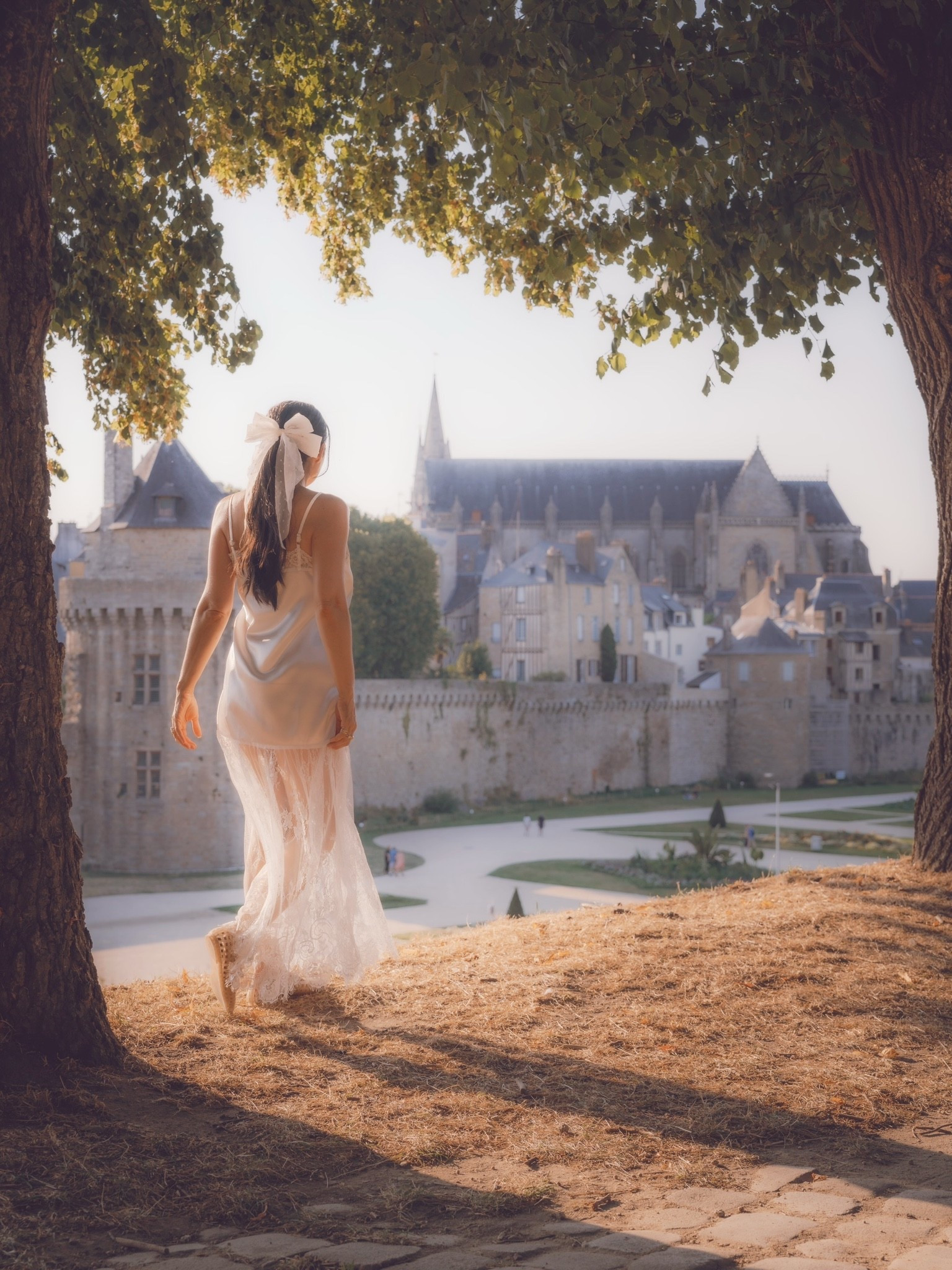 Straight out of a fairytale 🏰 featuring the dreamiest lacey slip dress i plan on layering under sweaters + jackets all fall and winter

#LTKSeasonal #LTKOver40 #LTKTravel