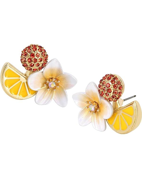 Betsey Orange Slice Cluster Earrings | Amazon (US)