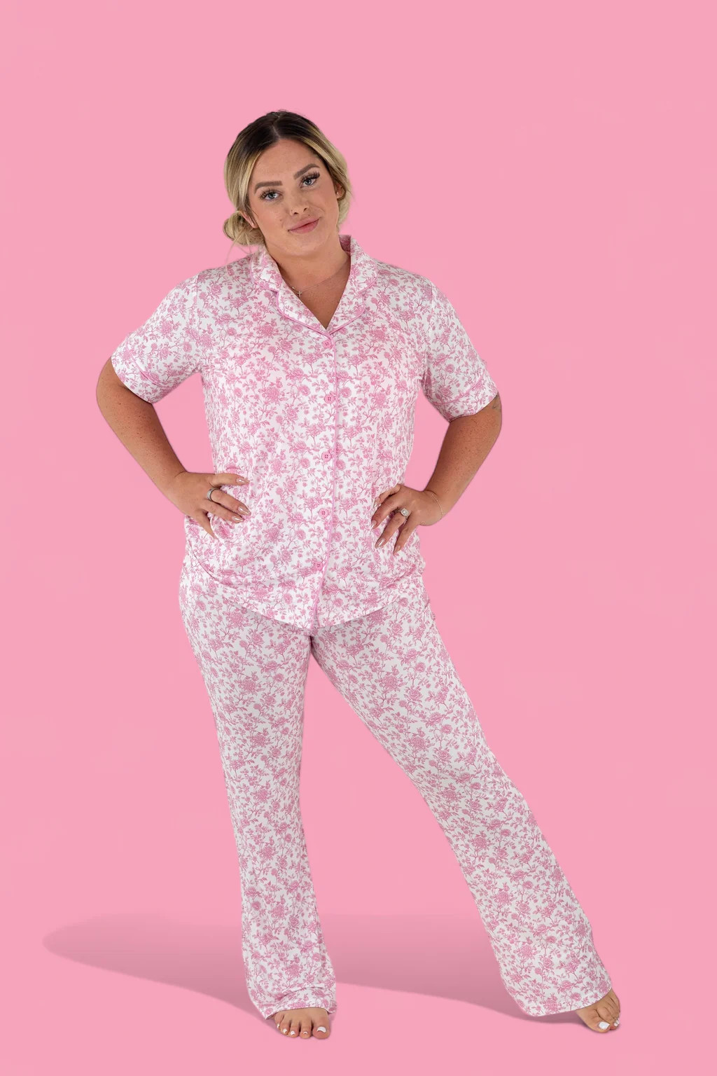 ROSEWOOD TOILE WOMEN’S RELAXED FLARE DREAM SET | Dream Big Little Co.