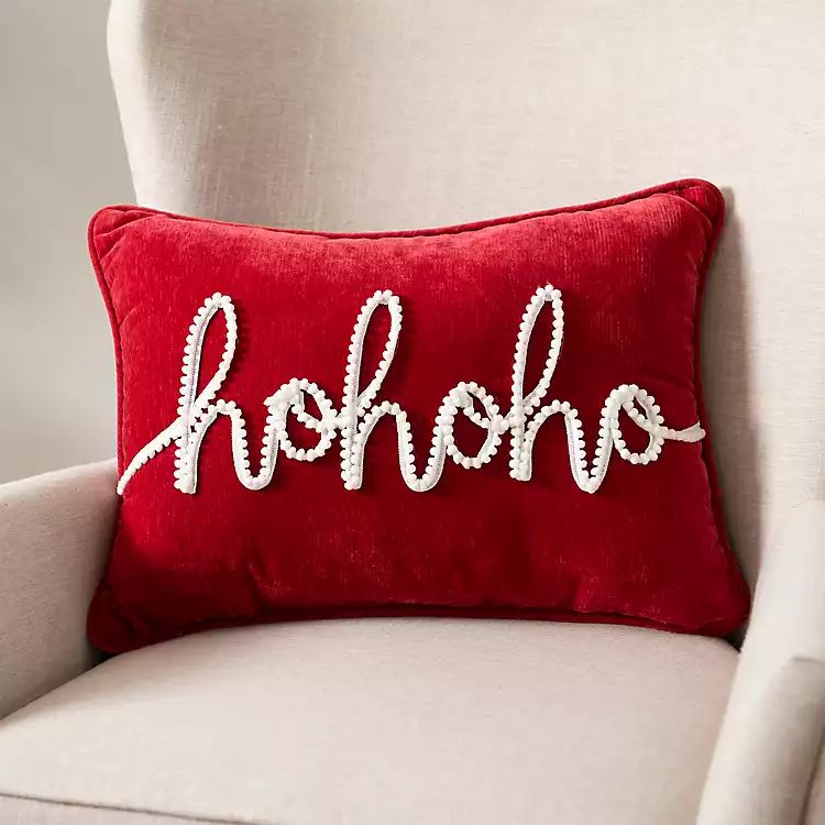 New!Red Ho Ho Ho Pillow | Kirkland's Home