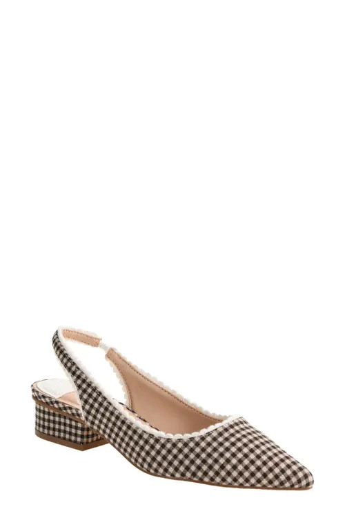Chinese Laundry Mayberry Pointed Toe Slingback Pump in Brown Multi at Nordstrom, Size 10 | Nordstrom