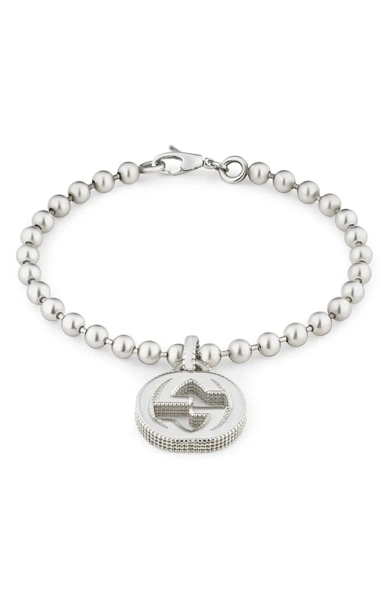 Silver Interlocking-G Line Bracelet | Nordstrom