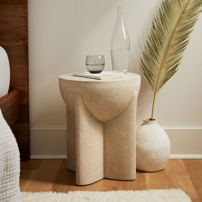 Monti Lava Stone Nightstand (15") | West Elm (US)