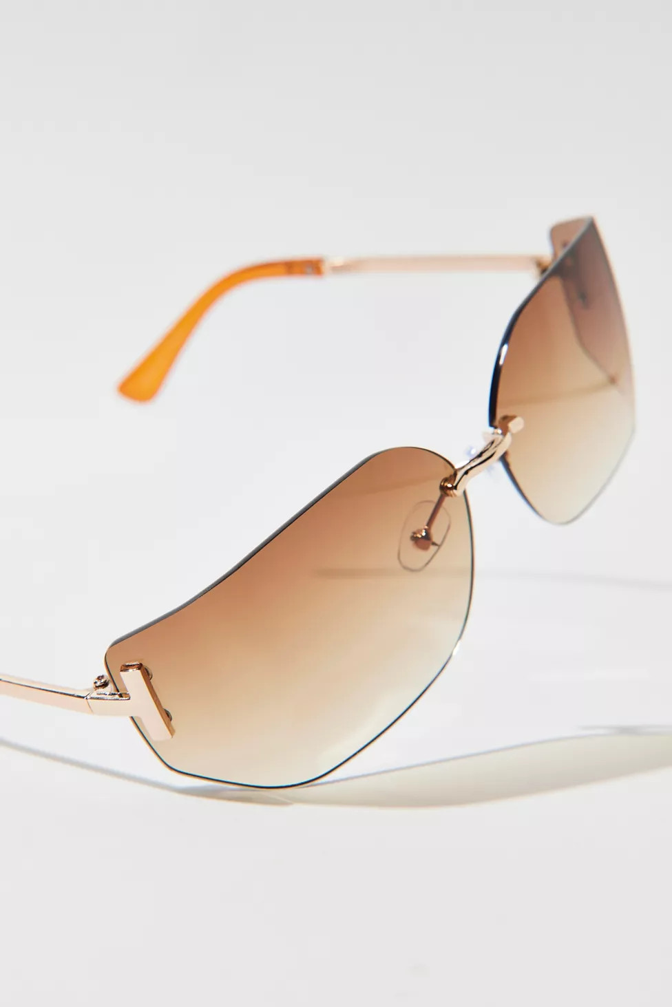 Zya Rimless Oversized Sunglasses | Urban Outfitters (US and RoW)