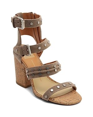 Dolce Vita Women's Eddie Suede High Block Heel Gladiator Sandals | Bloomingdale's (US)