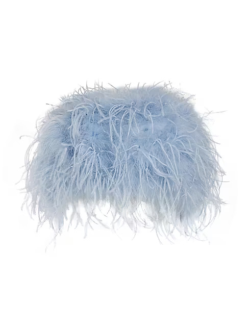 Zaina Feather Bustier Top | Saks Fifth Avenue