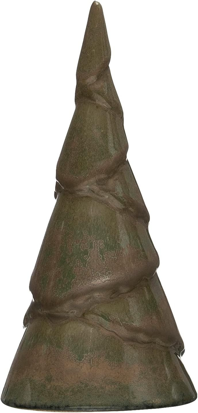 Creative Co-Op Stoneware Reactive Glaze Finish (Each one Will Vary) Trees, Brown | Amazon (US)