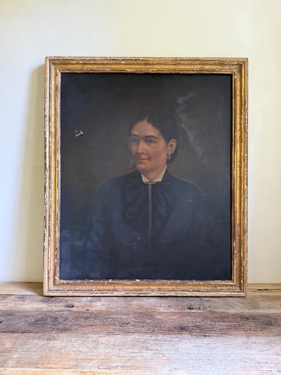 Framed Antique Oil Portrait Painting of a Woman - Etsy | Etsy (US)