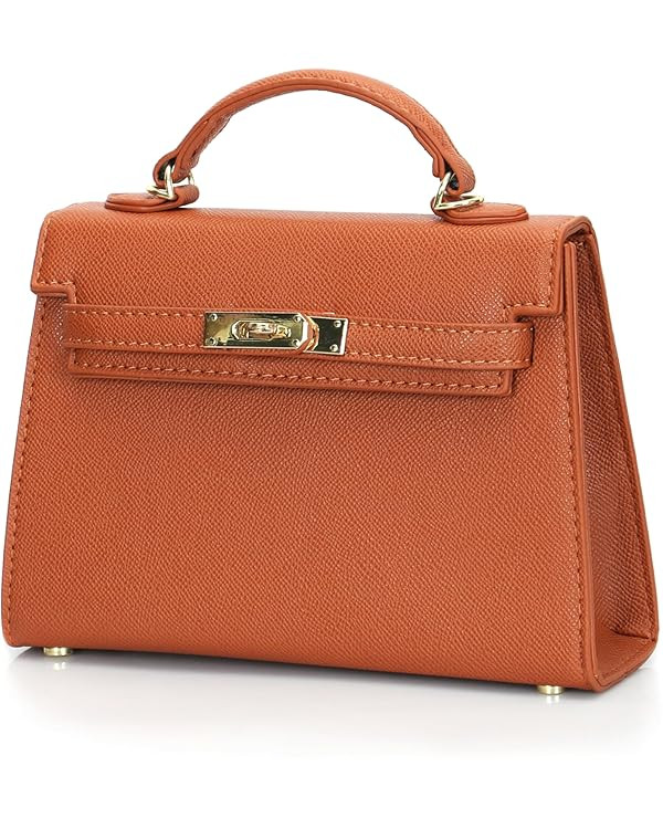 Women's Top Handle Satchel with Detachable Strap Ladies Designer Leather Crossbody Bag | Amazon (US)