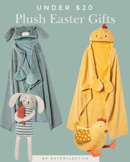 Sweet finds for Easter under $20.  We own and love the sided blankets they are so soft and would make a great Easter gift. And these Easter themed stuffed animals are just too cute and only $15 each. 

Easter stuffed animals | under $20 | Easter gifts| Easter blanket | spring blanket | Easter basket stuffers | Easter basket ideas

#EasterGiftsForKids #EasterBlankets #EasterStuffedAnimals #EasterBasketIdeas #SpringGifts 

#LTKSeasonal #LTKunder50 #LTKkids
