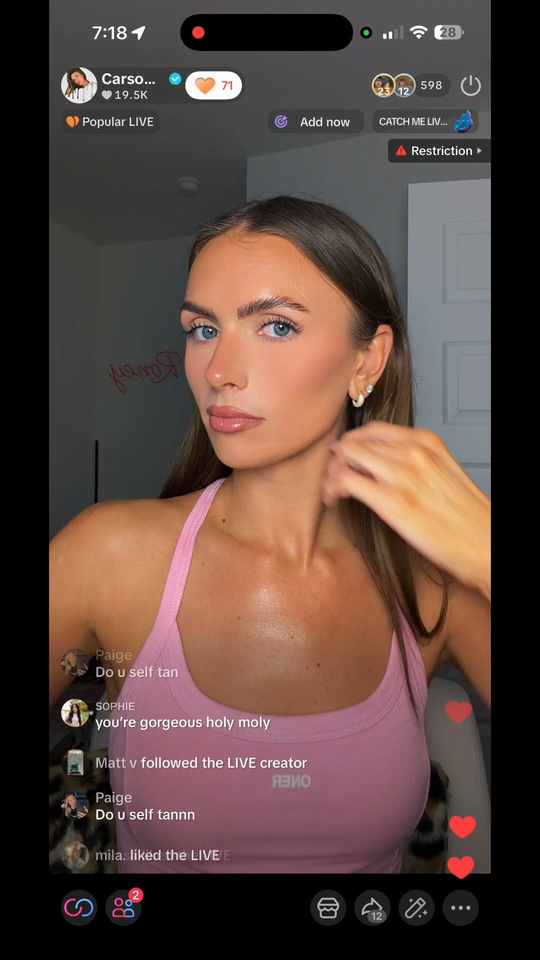 Makeup Routine from tonight’s live :)