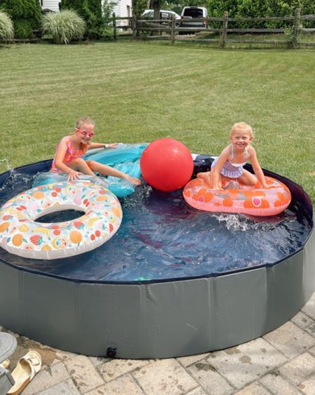 Outdoor kids pool ⛱️ it’s so much better than an inflatable

Ours is the XL 97”x16"