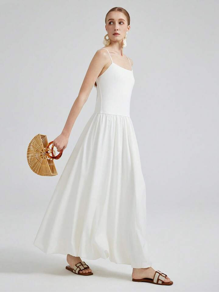 Ontre Urban Casual Style Patchwork Sleeveless Slip Dress Maxi Floral Sundress For Women, Spring/S... | SHEIN