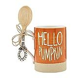 Mud Pie Harvest Forever Mug and Spoon Set, Hello Pumpkin, mug 16 oz | spoon 5 1/2 | Amazon (US)