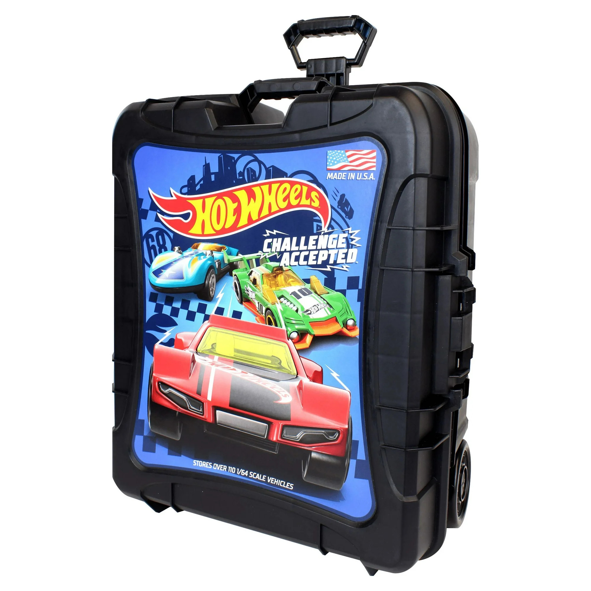 Hot Wheels 110 Vehicle Playsets Plastic Carrying Case in Black, for Child Ages 3+ - Walmart.com | Walmart (US)