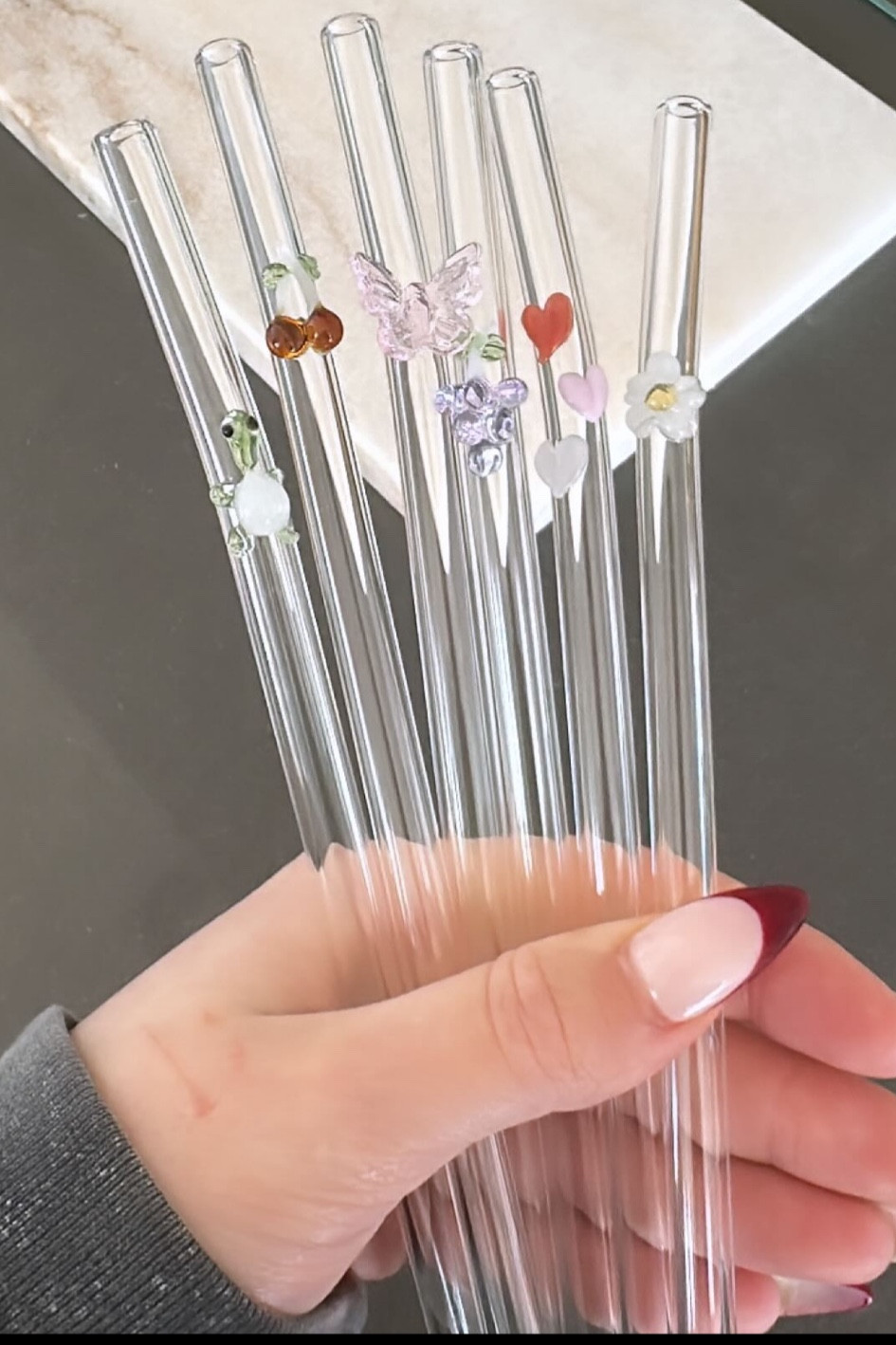 Cute glass straws🥹☁️✨

#LTKMostLoved #LTKhome #LTKGiftGuide