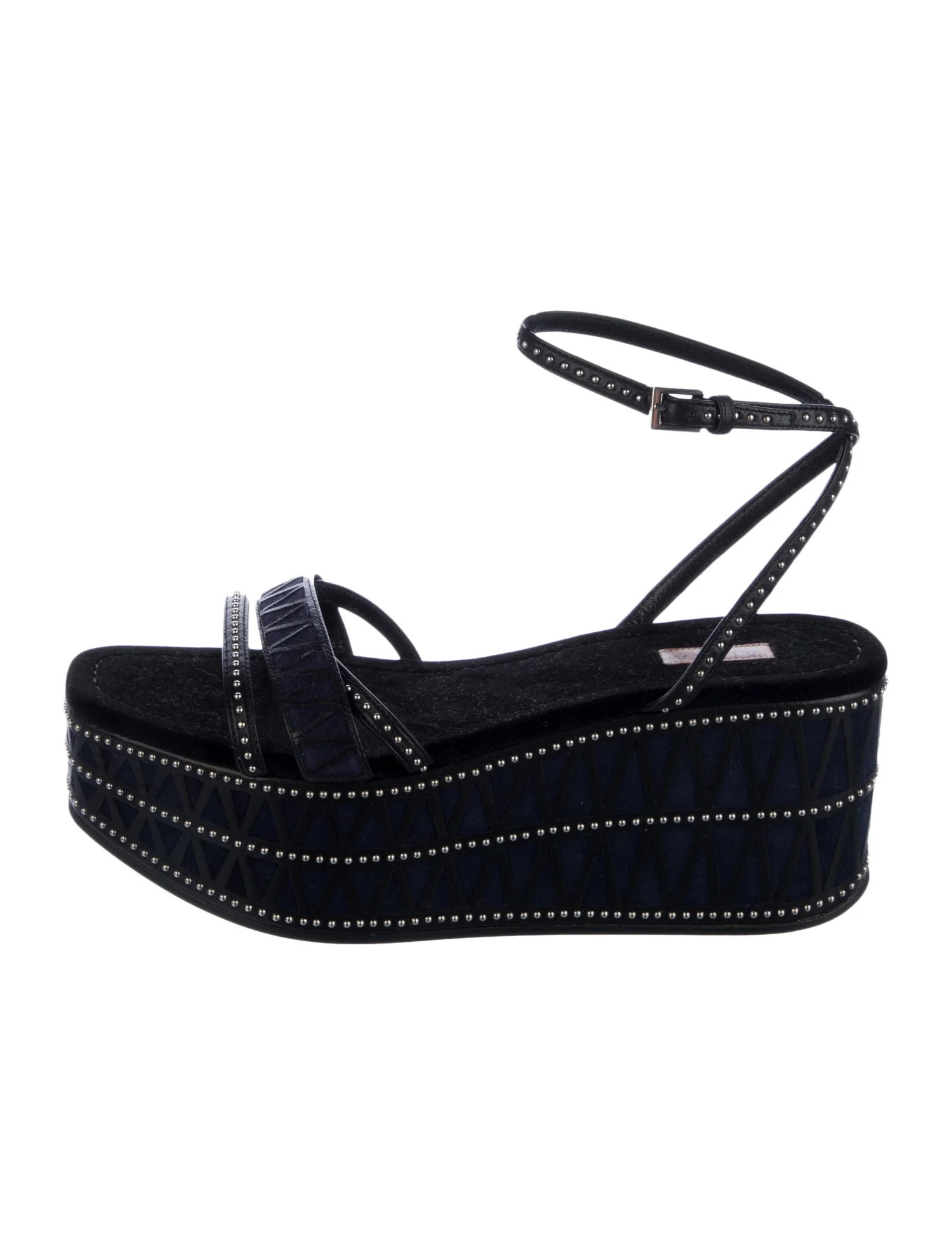 Leather Studded Accents Slingback Sandals | The RealReal