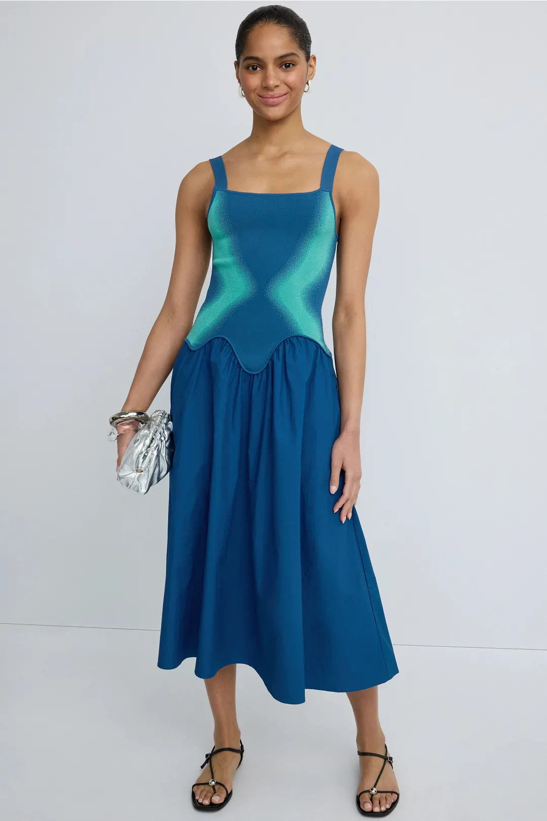 Mushu Mixed Media Tank Dress | Rent the Runway