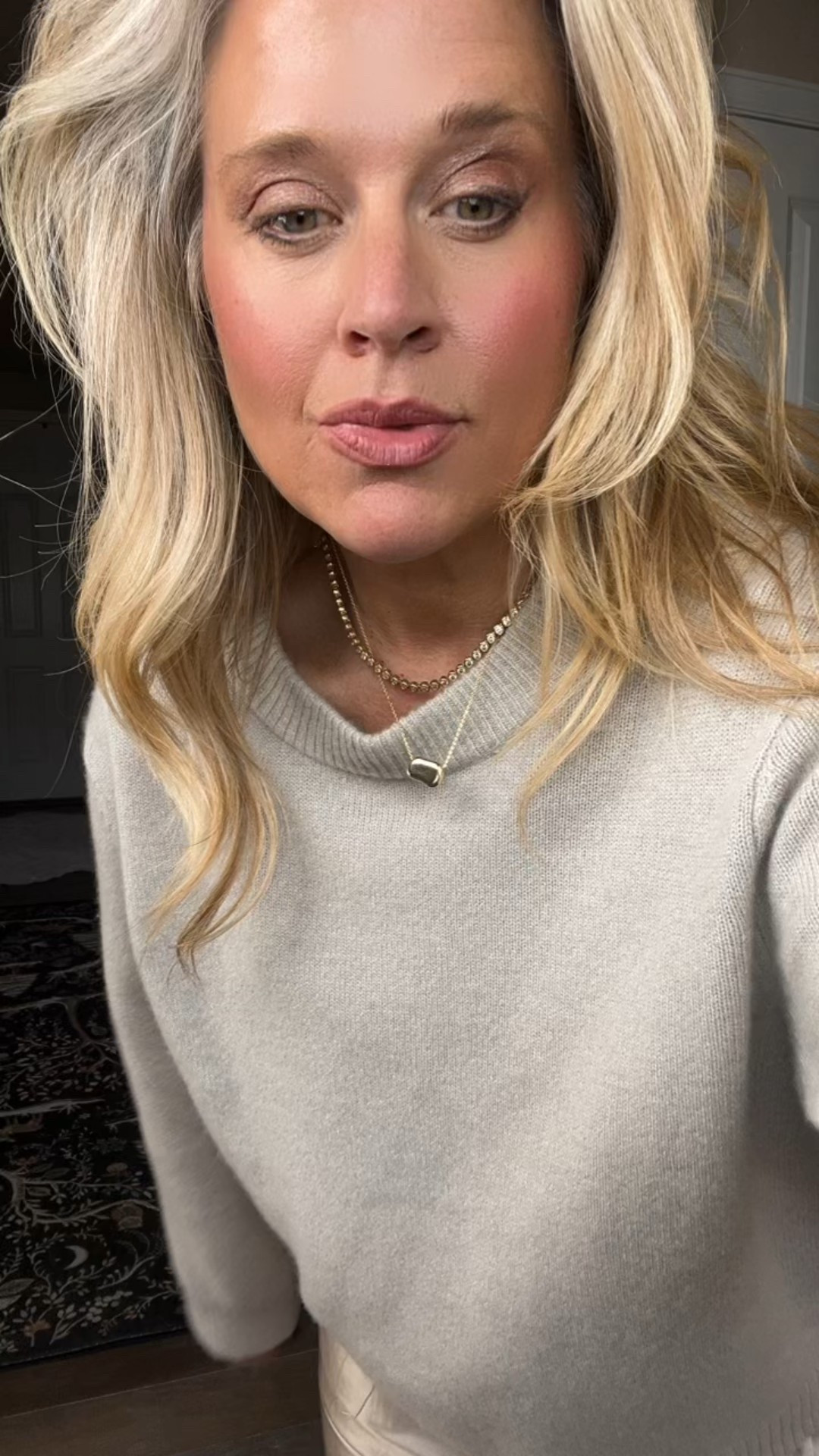 I used to panic about what to wear to holiday dinners…
because nothing ever felt comfortable and put-together.

But midlife changed how I dress.
I don’t do scratchy. I don’t do tight.
I don’t do outfits that make me want to leave early.

Now I keep it simple + cozy — and honestly?
I’ve never felt more confident.

These four looks are soft, breathable, belly-friendly
and still look polished for hosting, arriving late,
or walking into a room where everyone wants a photo.

✨ Comfort is not giving up — it’s leveling up.

Save this for holiday dinners, hosting nights, and “I need something easy” moments. 🤍

⬇️Sizing information:

1. Medium cardigan (size up if in between sizes.)
2. Silk skirt medium (size up if in between sizes.)
3. Silk pants large (size up if in between sizes.)
4. Cashmere  seater medium (size down if in between sizes.)
4. Open cardigan size large size up if you're in between sizes number five wide leg jeans wearing 30 size down one full size.

holiday outfits for women over 40, Thanksgiving outfit ideas, Christmas outfit inspo, holiday party outfits, Christmas dinner outfit, casual holiday looks, elegant holiday style, family Christmas outfits, what to wear for the 

#LTKHoliday #LTKMidsize #LTKOver40