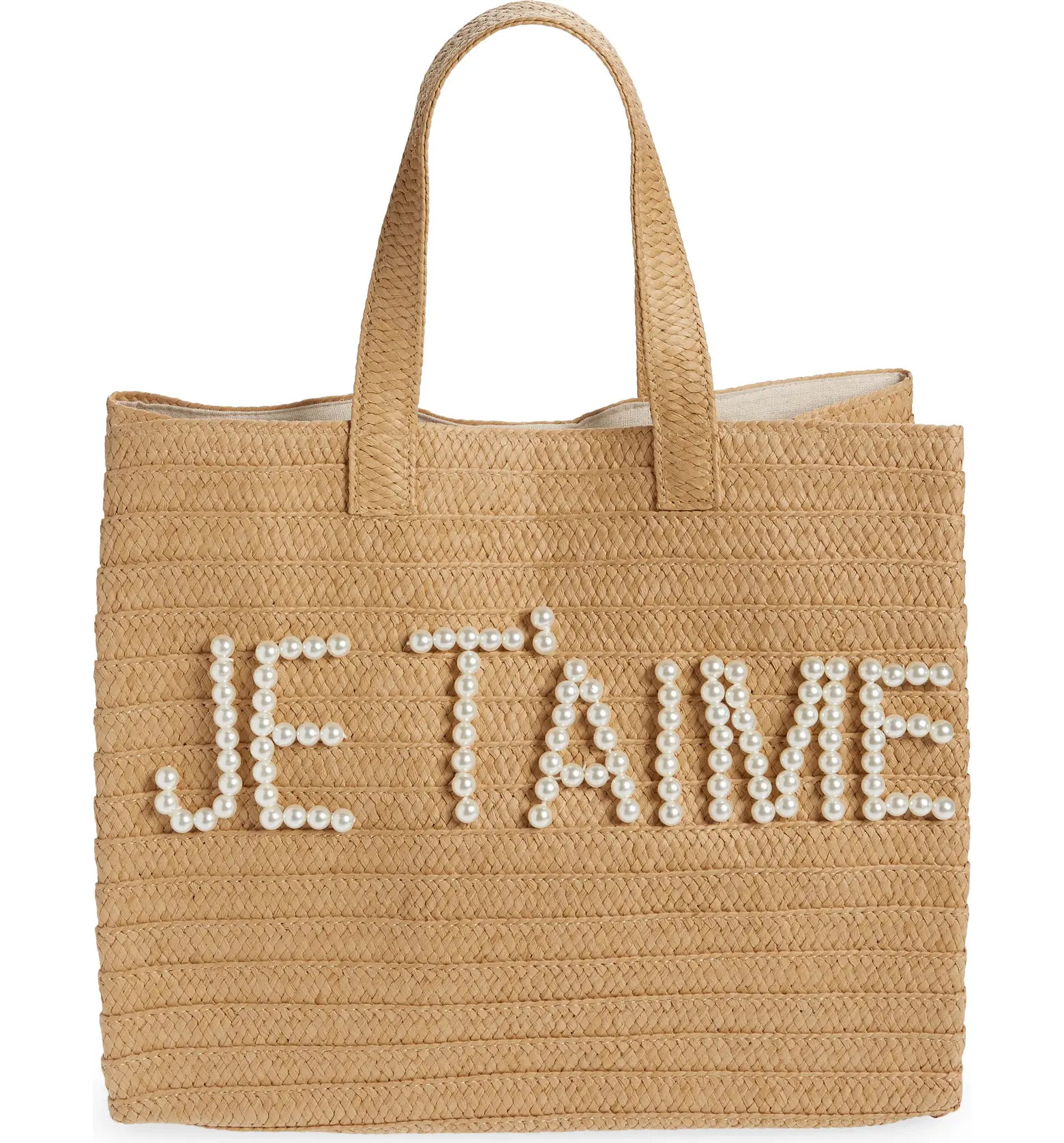 btb Los Angeles Je T-aime Straw Tote | Nordstrom | Nordstrom