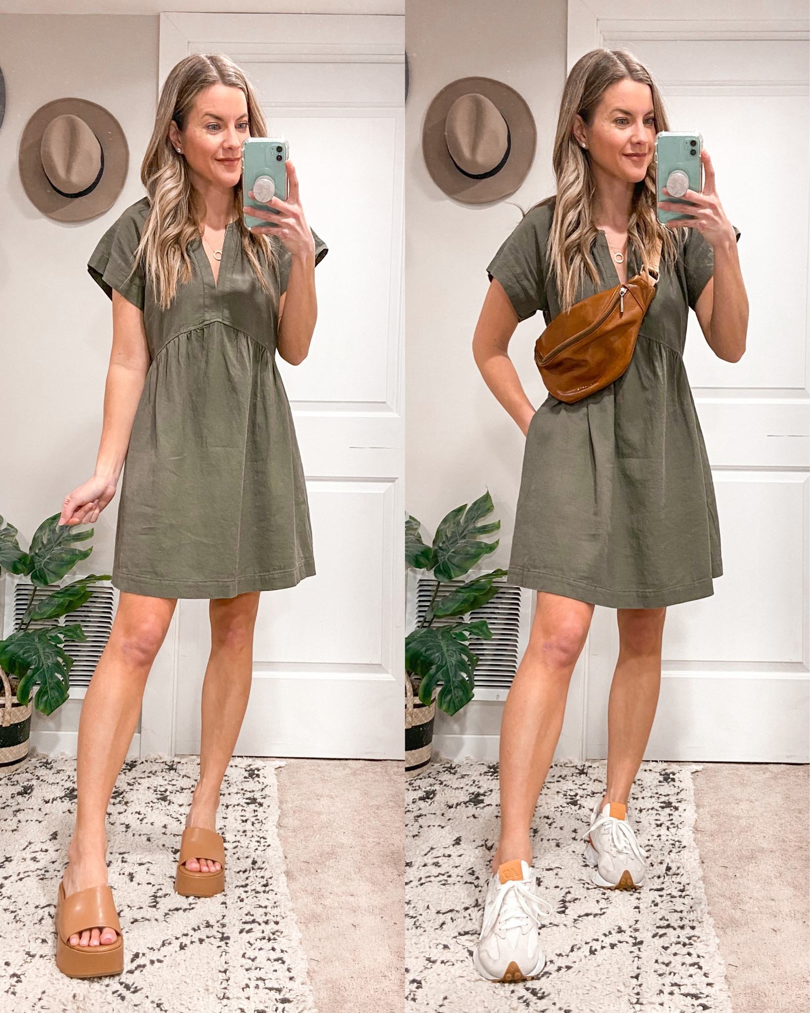 Target Spring Dresses
Linen V-Neck Babydoll Dress
(Comes in more colors)
Styled with:
Cognac leather belt bag
New Balance Sneakers
Wedge Slides

#LTKSeasonal #LTKstyletip #LTKunder50