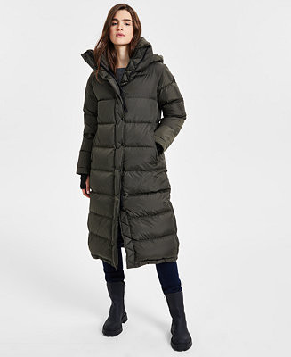 S13 Women's Harper Hooded Water-Resistant Maxi Puffer Coat - Macy's | Macy's