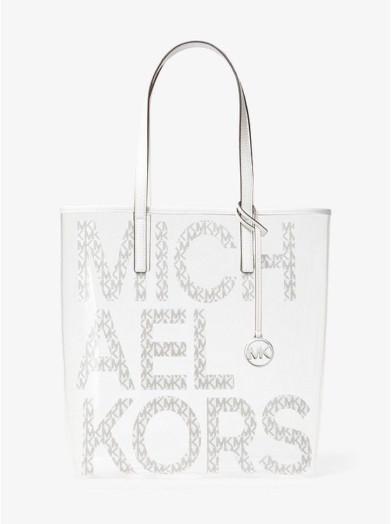 The Michael Large Graphic Logo Clear Tote Bag | Michael Kors US