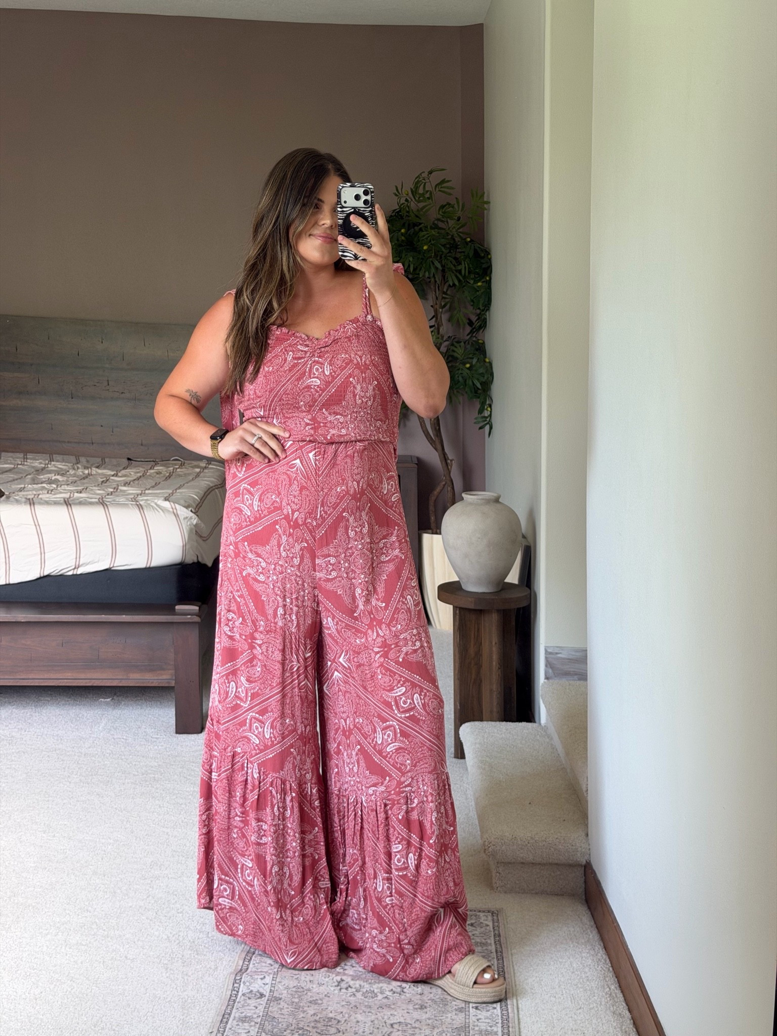 Midsize and thick tummy approved jumpsuit from Walmart l

Would be a cute teacher outfit or vacation outfit! Do not size up. 

Midsize, size 12, size 14, mom style, curvy outfit, back to school, beach, resort￼