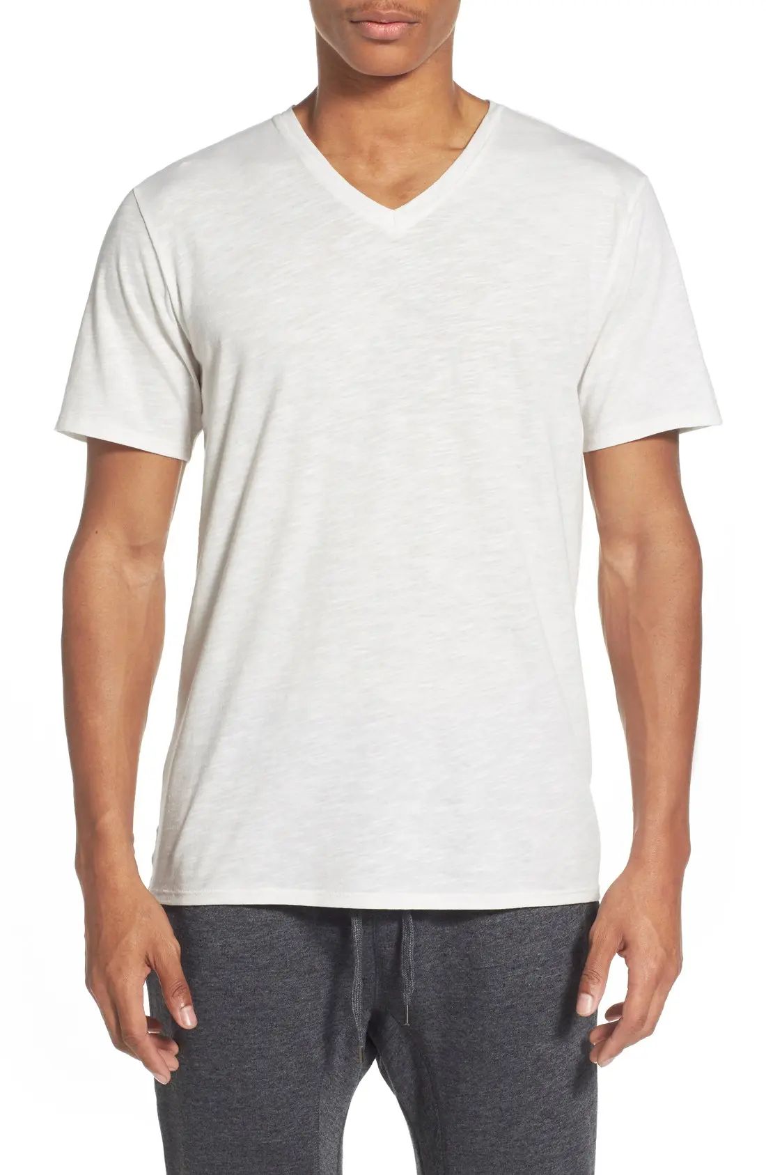 The Rail Slub Cotton V-Neck T-Shirt (2 for $30) | Nordstrom